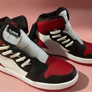 Nike Jordans Red and Black High-Top Sneakers